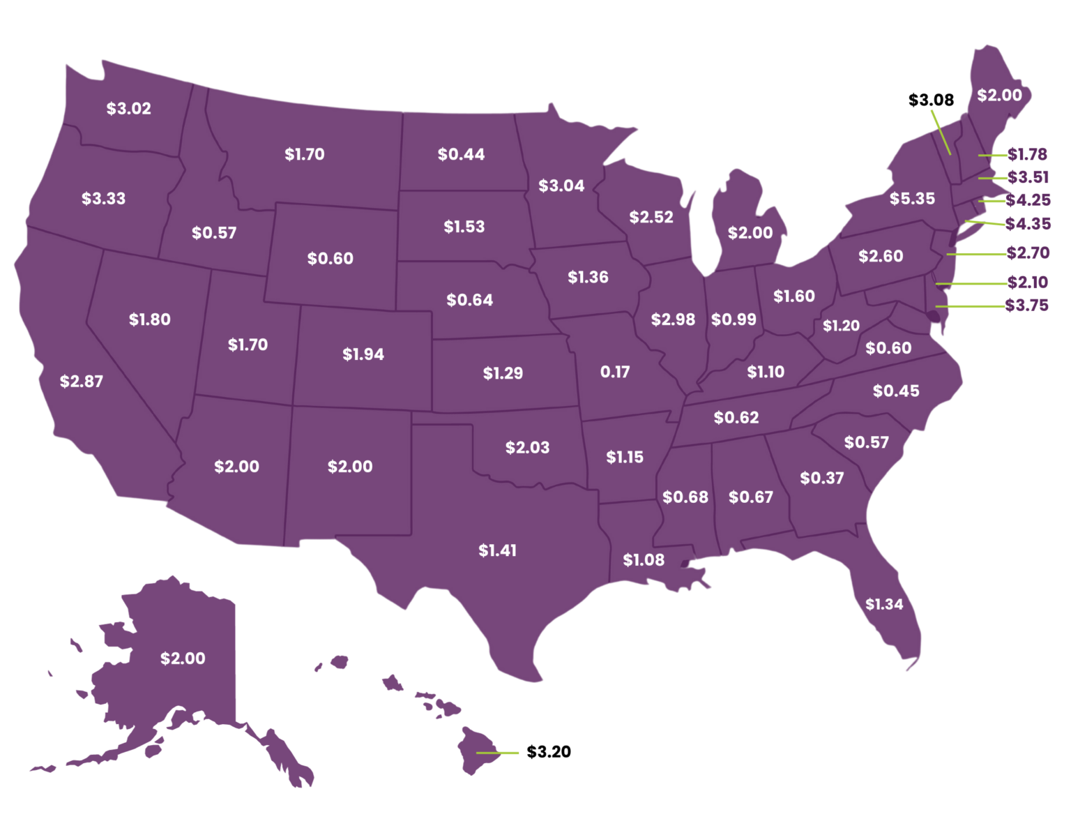 Tobacco Cigarette Tax By State 2024 Rates In Your State ComplyIQ   Gas Tax United States Map 2 1536x1187 