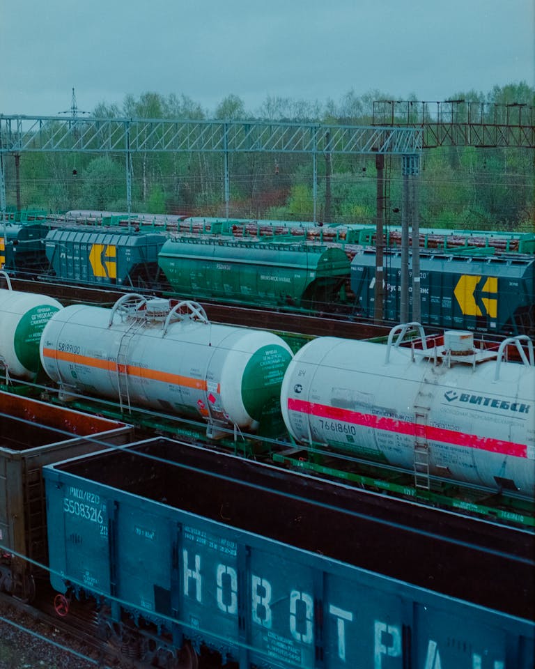 Oil Containers on the Railway